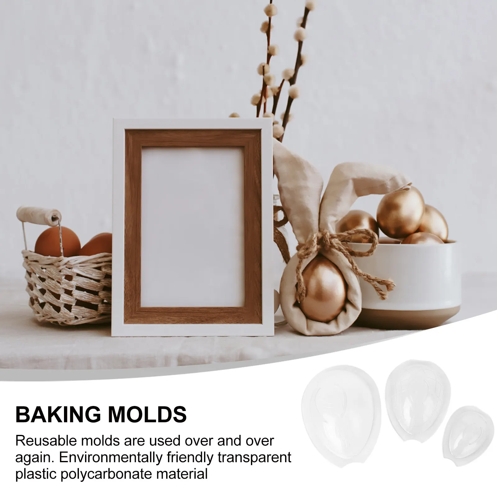6Pcs Easter Egg Chocolate Mold Cake Making Mold for Baking DIY Sweets Desserts Kitchen Cake Mould Baking Tool Easter Supply - view 4