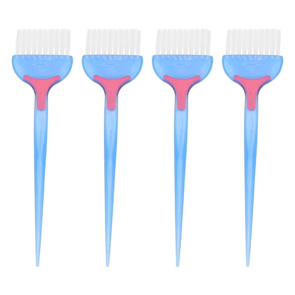 4-teiliges weiches Haarfärbepinsel-Kamm-Set, professionell für Salon-DIY-Färbung, lange, kurze, lockige, glatte Haarbehandlung