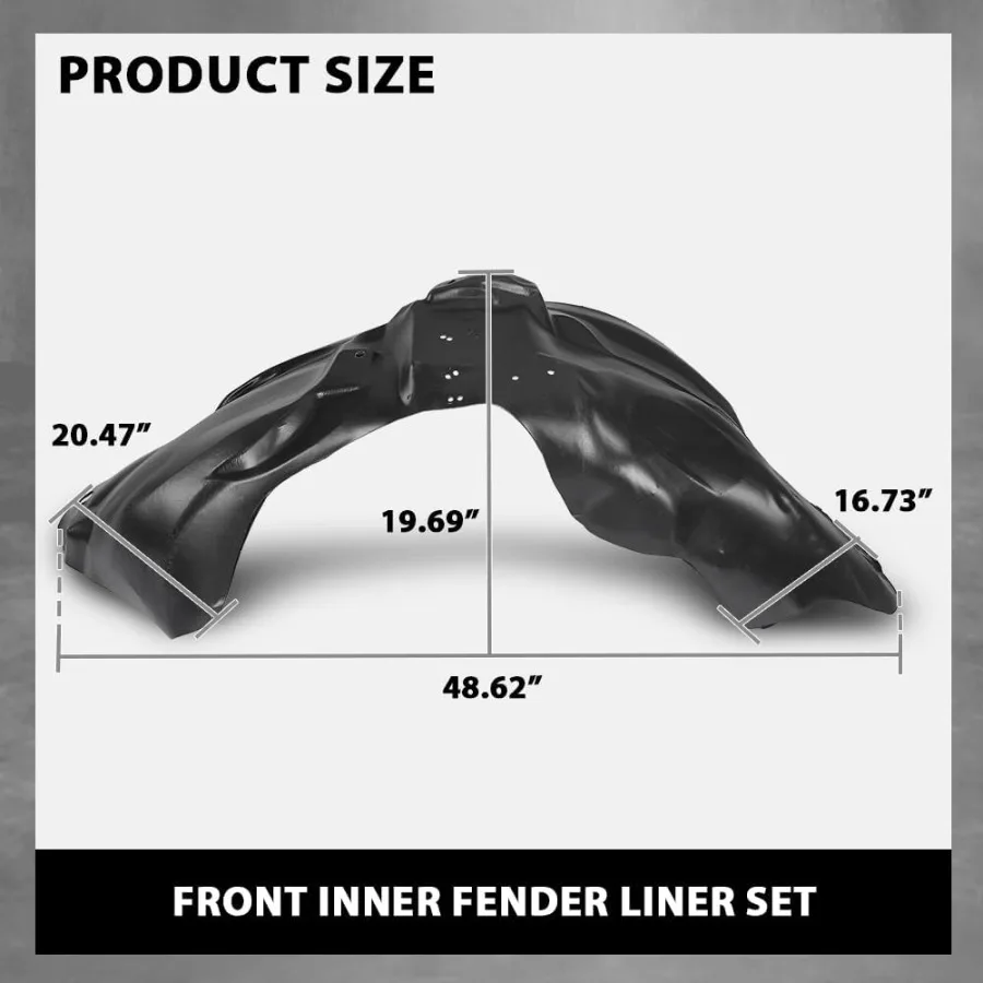 G-PLUS Pair Front Fender Liner Inner for Ford F150 2010-2014 Compatible with LH Driver and RH Passenger Side 2PCS Set Designed