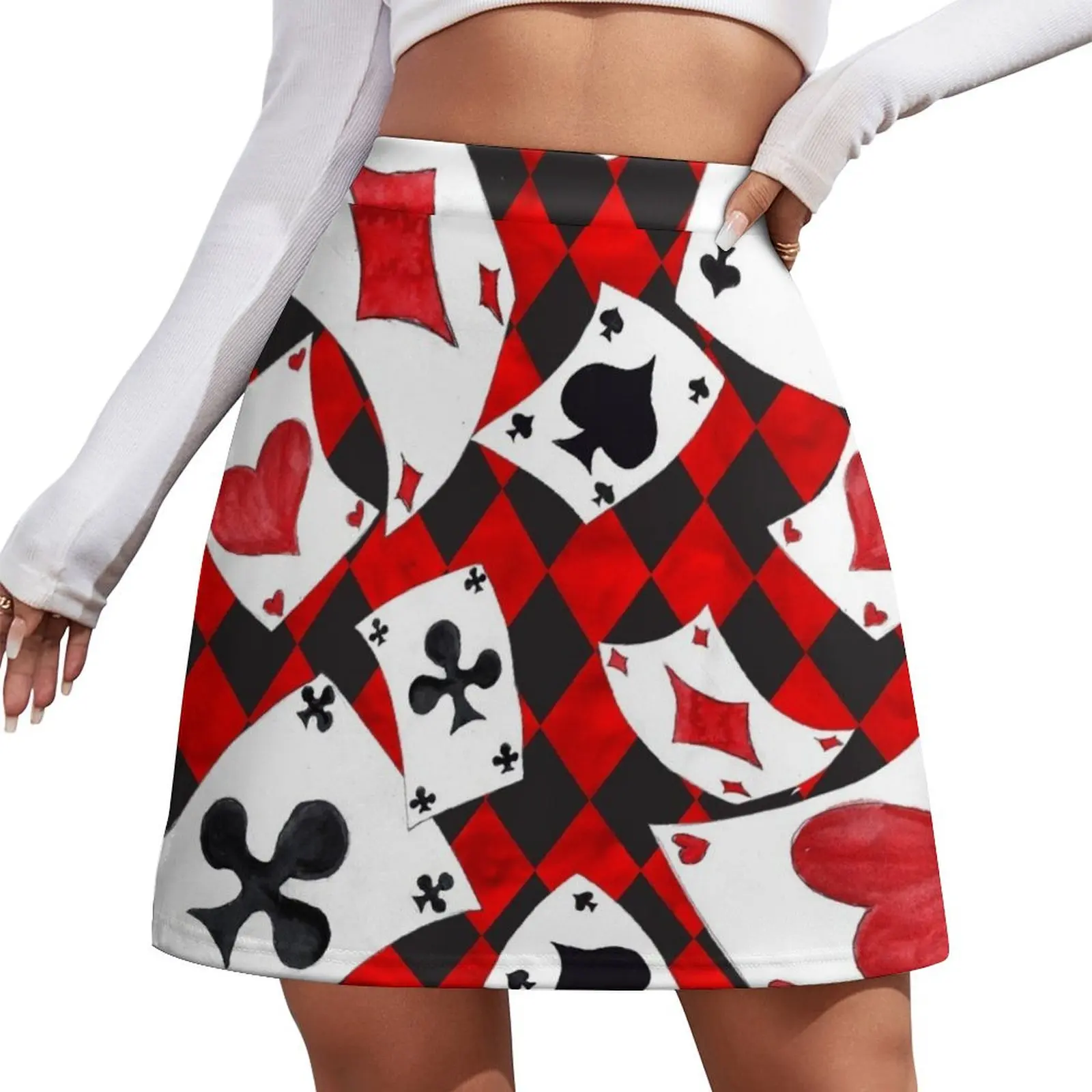 

Playing Cards Pattern Mini Skirt sexy short mini skirts sexy skirt women's clothing summer 2026 novelties