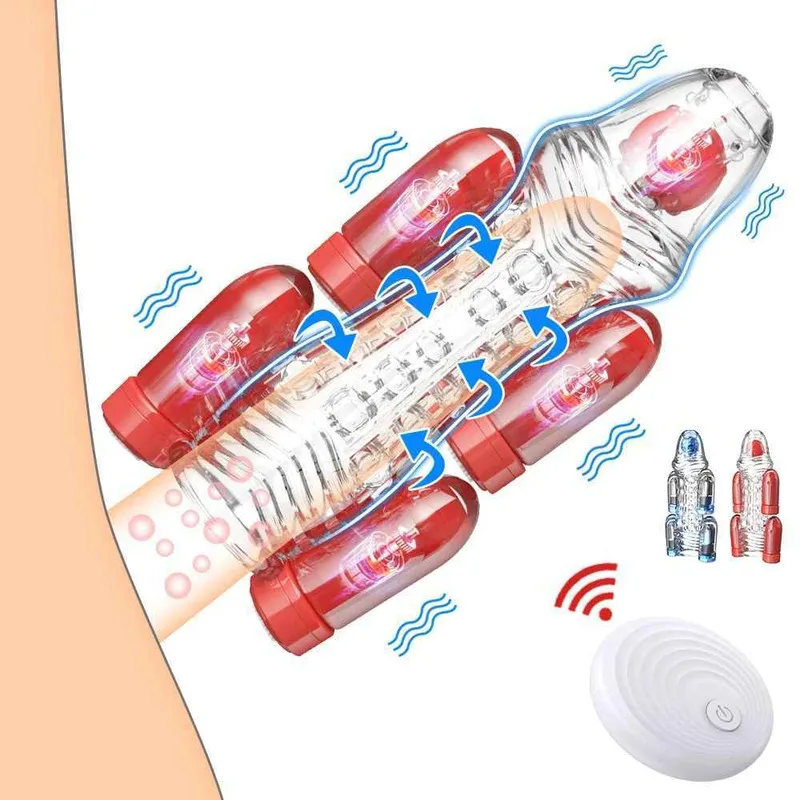 Penis Trainer Male Masturbator Strokers 10 Vibrating Modes Glans Cock  Stimulation Device Oral Rotating Vibrator Sex Toy For Men