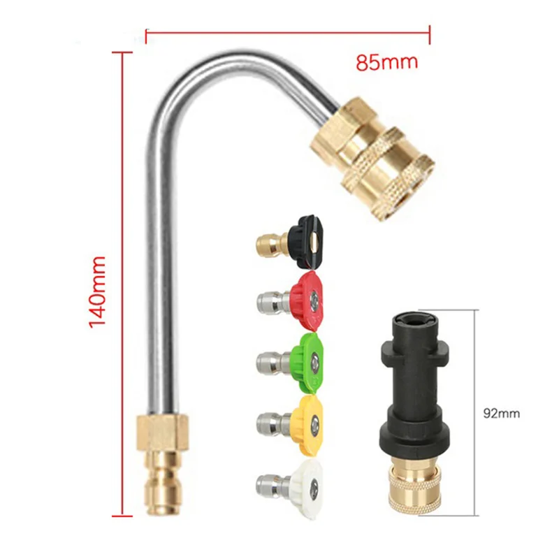 

Brand New Pressure washer kit High Pressure Washer Kit Parts Accessory Bent Rod Bent rod Convenient Replacement