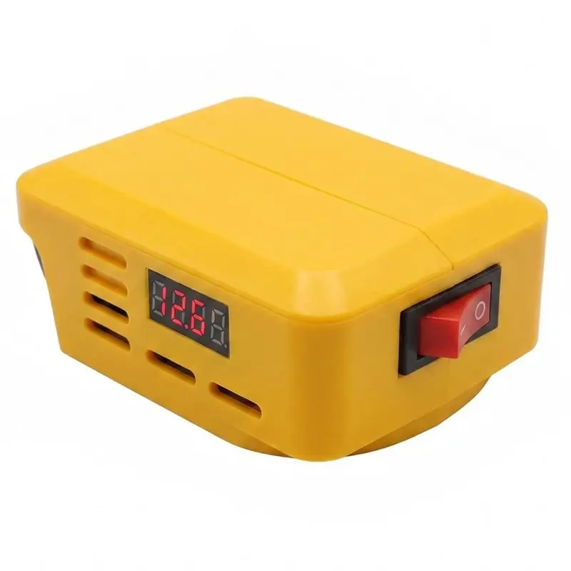 PHILE-Adapter For 18/20V Li- Battery Digital Voltage Display Bidirectional Power Converter DC XT60 USB Fast Charge