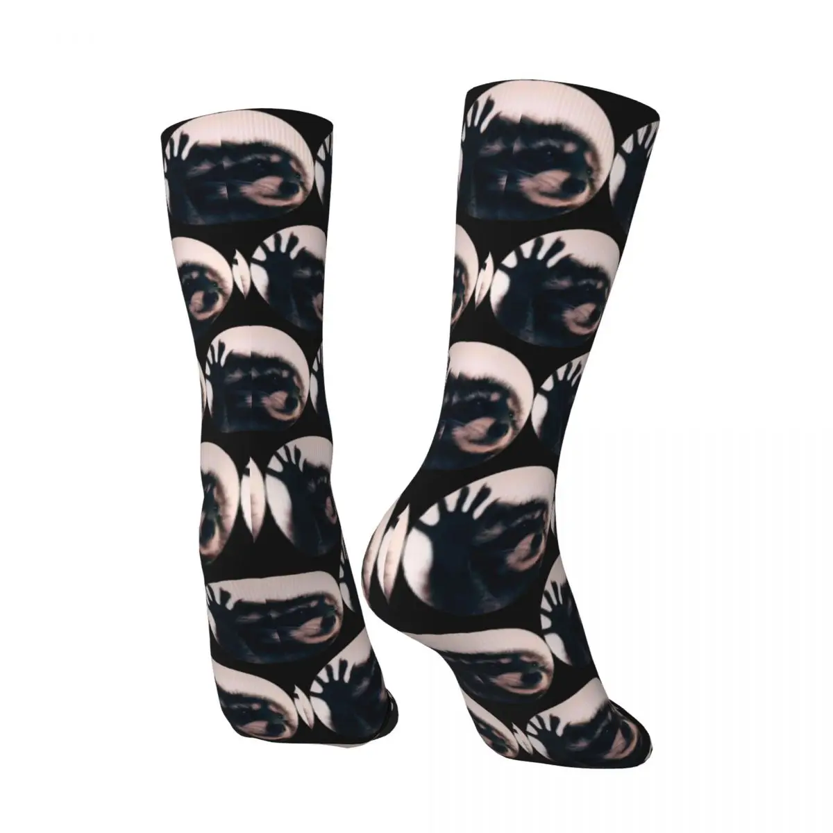 Pedro Raccoon Dancing Socks Cute Funny Casual Stockings Spring Anti Skid Men Socks Soft Printed Running Socks