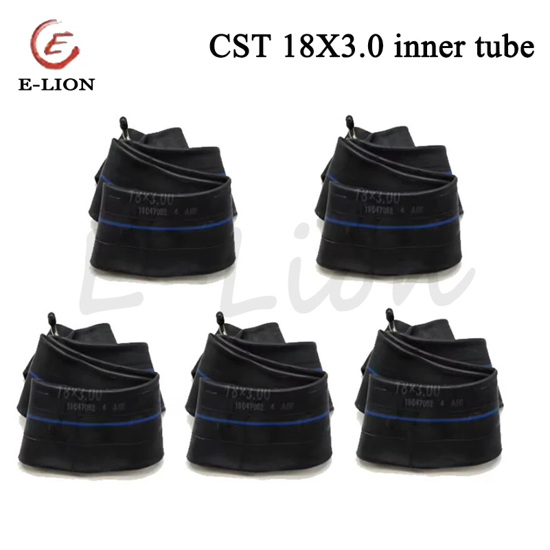

1/2/5 pcs CST 18x3.0 inner Tyre with a bent Valve fits many gas electric scooters and e-Bike 18x3.0 inner tube