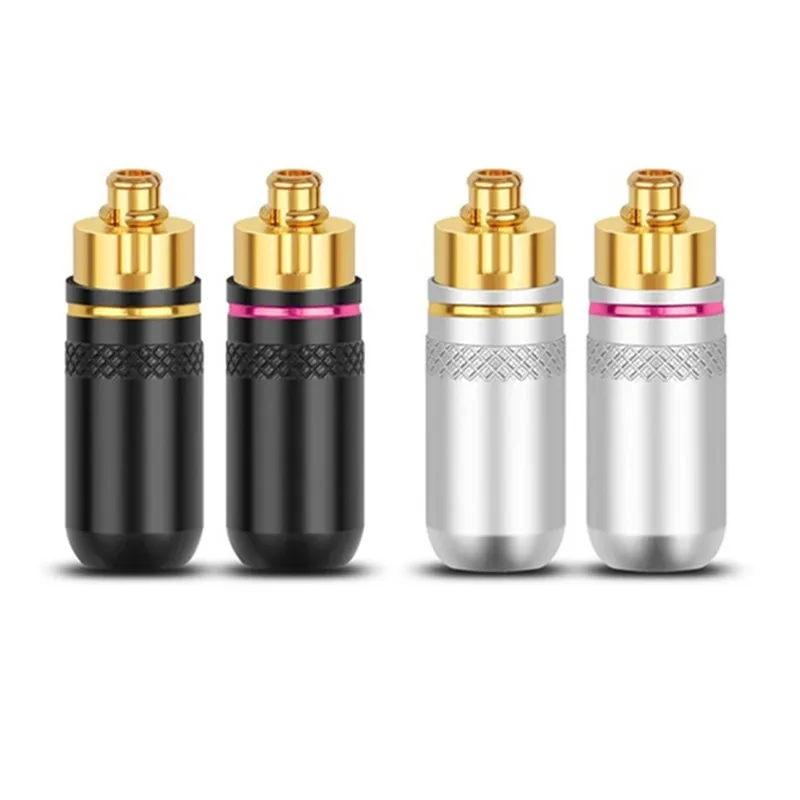 Conector Jack MMCX para N2002 DK-3001es10 ue900 se535 enchufes de auriculares HIFI adaptadores mmcx de Pin de auriculares de Metal chapado en oro