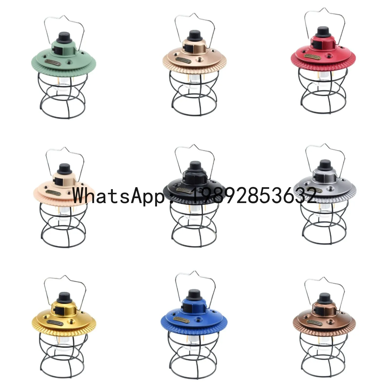 Outdoor retro camping lights LED camping, atmosphere, tent, camping charging camp, portable hanging lights
