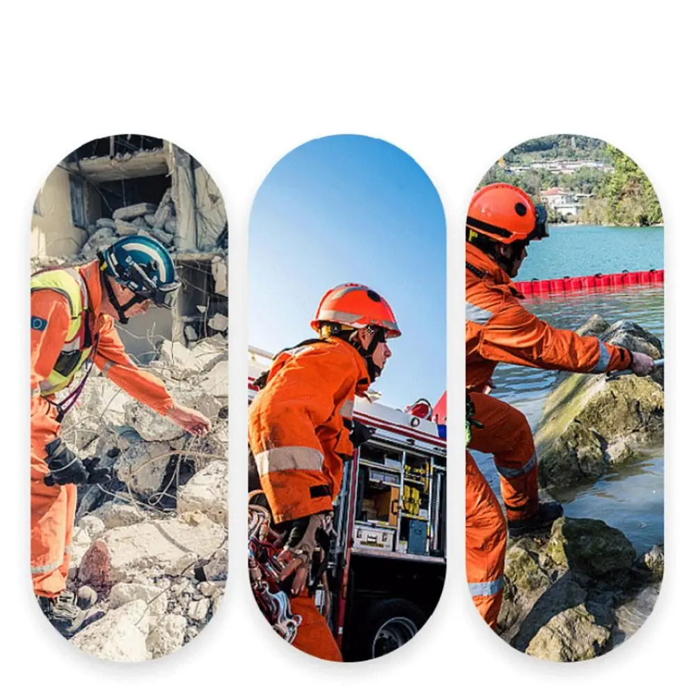 

Утолщенные термостойкие оранжевые перчатки для тренировок пожарных с отражающим ремешком, износостойкие