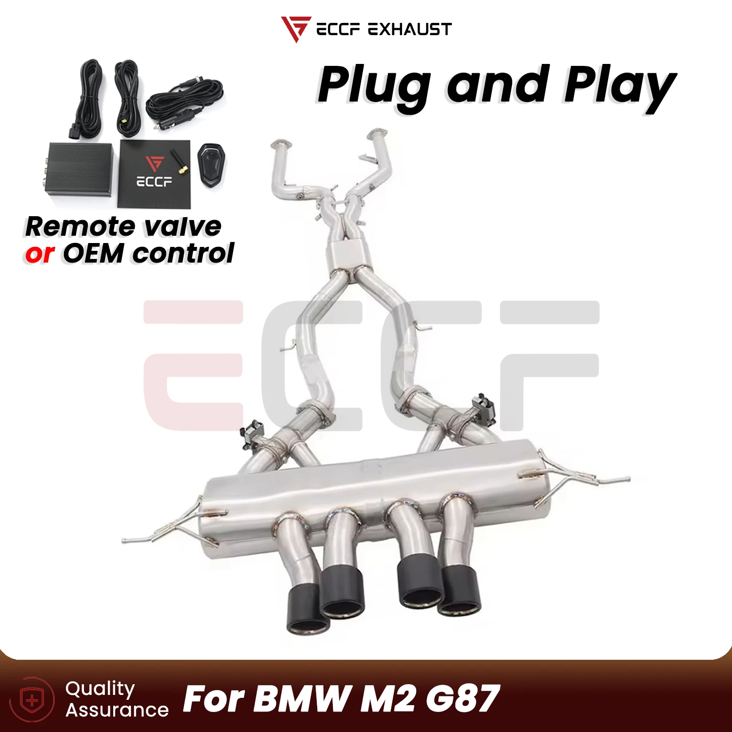 

High Temperature Resistant Perfect Valvetronic Exhaust Stainless Steel Catback for BMW M2 G87 Central exit design