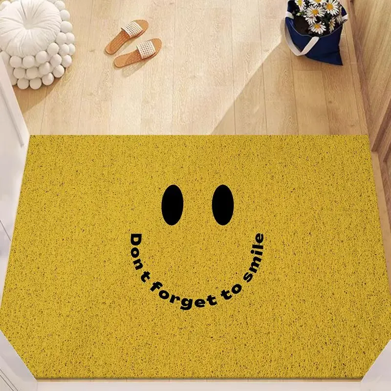 Eingangstür Bodenmatte Seidenring Veranda Eingangstür Fußpolster Schaben Schlamm Reiben Bodenmatte Tür rutschfeste Fußmatte