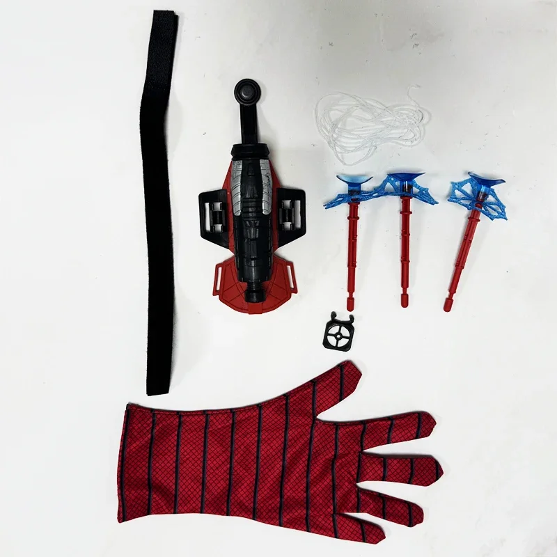 Disney SpiderMan Hero Launcher Вращающаяся пусковая установка Человека-паука Мягкая пуля Пистолет на присоске Игрушка для выброса Детский подарок на день рождения