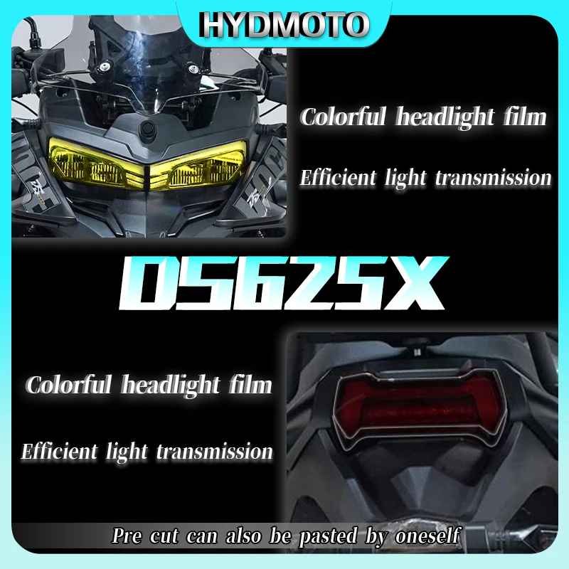 For Loncin VOGE DS625X 625 DSX 2025 headlight film smoked black tail light film instrument waterproof sticker modification
