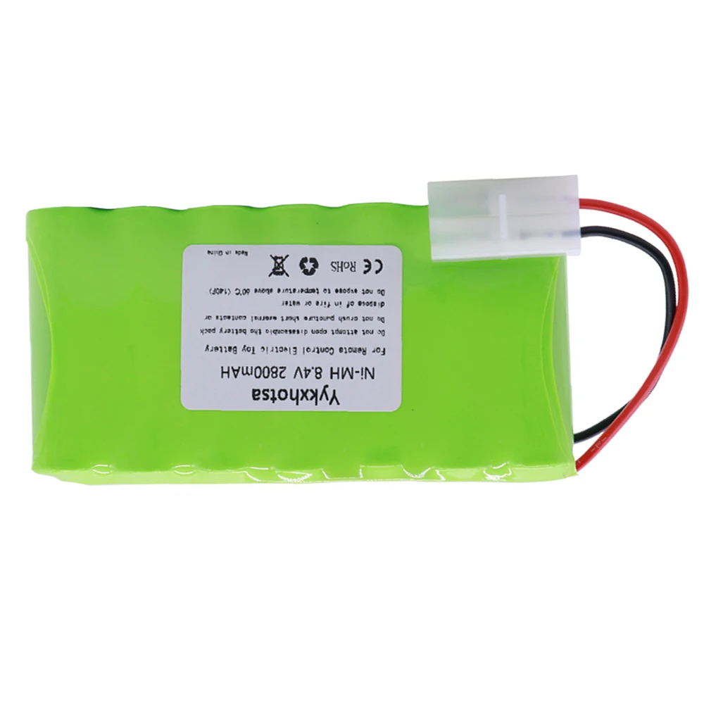 8.4V 2800 mAh แบตเตอรี่ NiMH AA L6.2-2P/SM JST/EL-2P ปลั๊กสำหรับ RC ของเล่นรถถังรถไฟหุ่นยนต์เรือปืน Ni-MH 8.4V NI-MH แบตเตอรี่