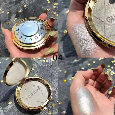 쉬머 팔레트 사용 후 화사해진 피부톤