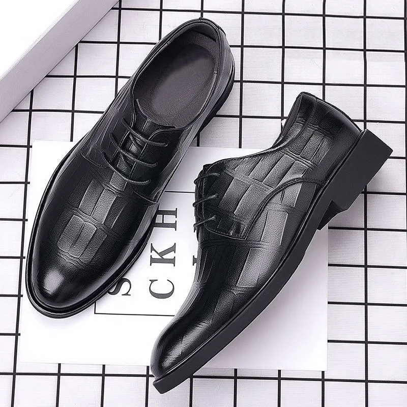 Big Size 38-48 Successful Men's Comfortable Lace Up Leather Shoes High Quality Handmade Oxford Casual Business Office Work Shoes