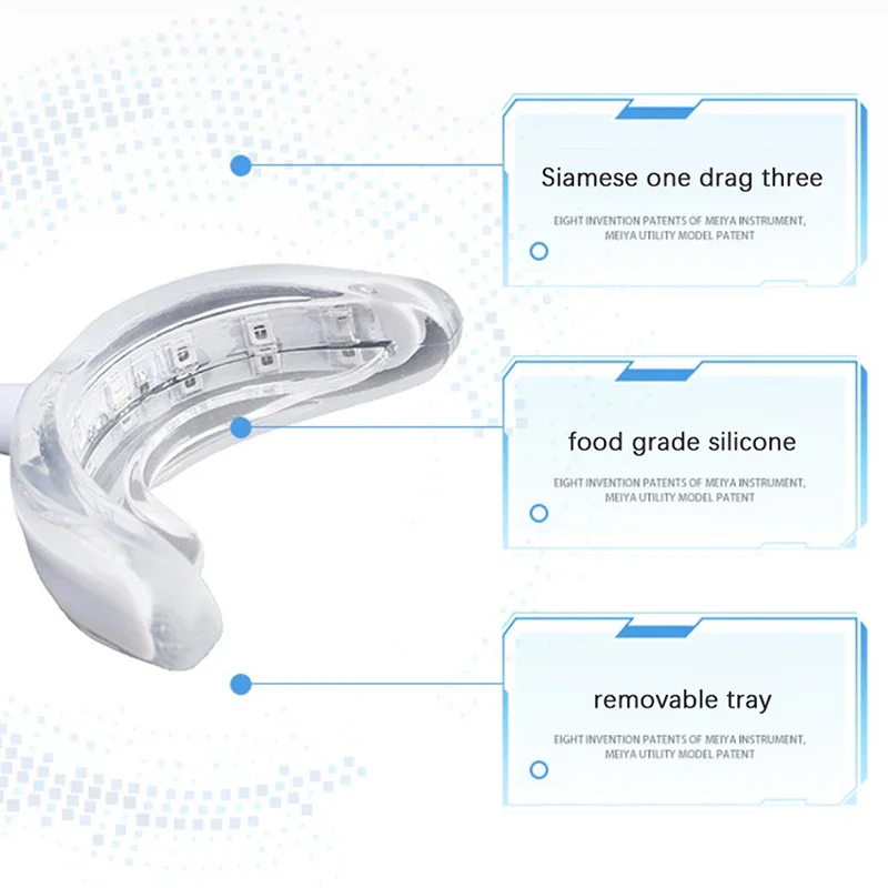 1 قطعة 4in1 تبييض الأسنان 16 أضواء توقيت الذكية Led المحمولة USB قابلة للشحن الضوء الأزرق العناية بالفم التبييض تبييض الأسنان