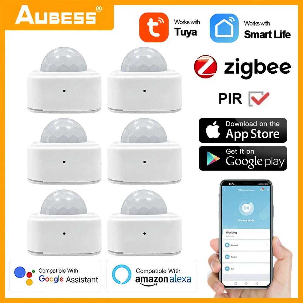 Zigbee Human PIR Sensor Motion Detector Smart Life Tuya Smart APP Remote Security Movement Monitor System ZB Gateway Required