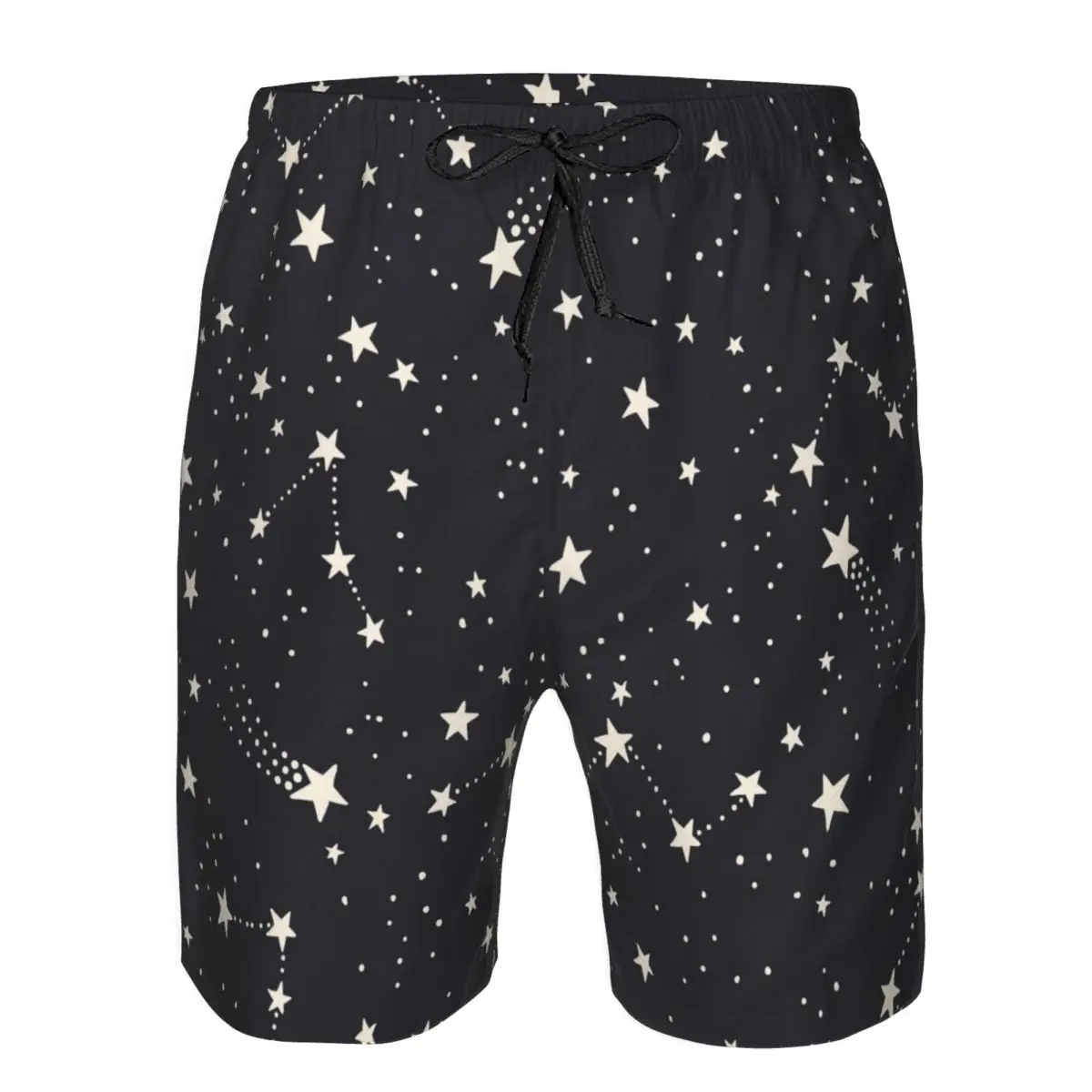 Men's Beach Short Swim Shorts Night Space Sky With Stars Surfing Sport Board Shorts Swimwear