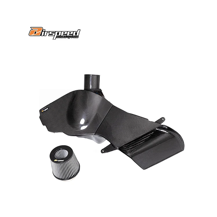 

Hot Pressing Tank Craft Quality 100% Dry Carbon Fiber Cold Air Intake System for AUDI S4 S5 B8 EA837