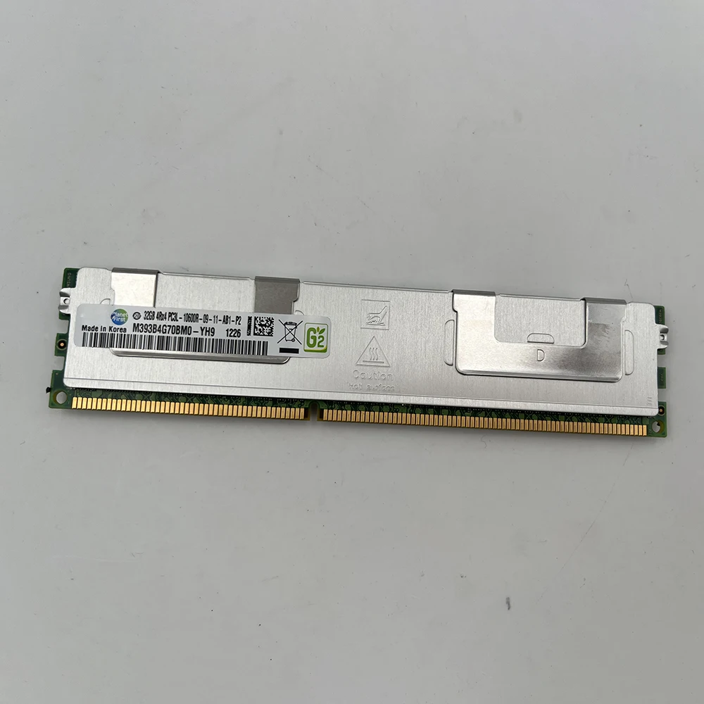 1PCS RAM 32G PC3L-10600R-09-11 ECCFor Samsung Memory M393B4G70BM0-YH9 32G DDR3 4RX4 1333