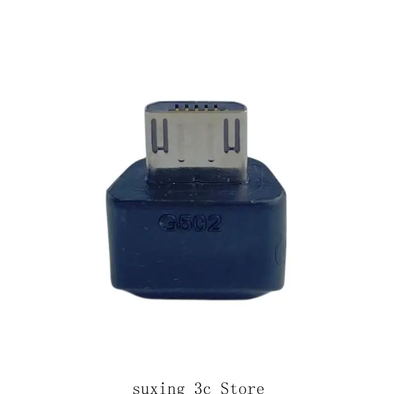 E8BE Micros USB To Type C Adapter Replacement for G502 Wireless Mouse Easy Repair Plastic Metal Construction