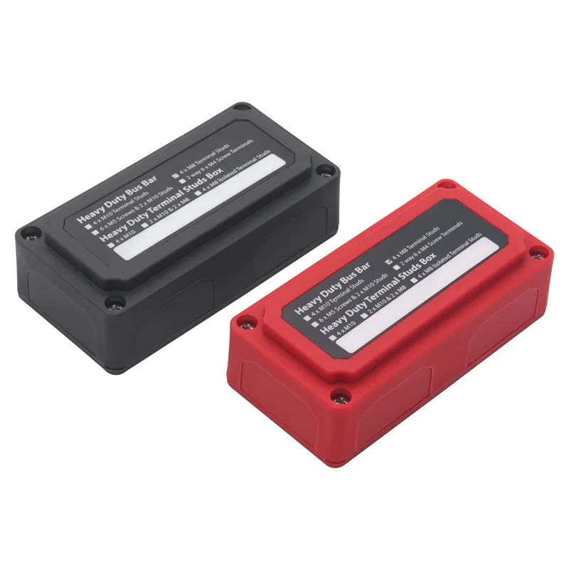 

2 шт. сверхмощный блок распределения питания, шиночная коробка с клеммными шпильками 4XM8 (5/16 дюймов) для автомобиля, лодки на колесах