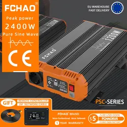 FCHAO Inverter onda sinusoidale pura 50hz 60hz 3000w trasformatore con Display LCD 24v 12v a 220v 230v pannello solare Inverter per veicoli