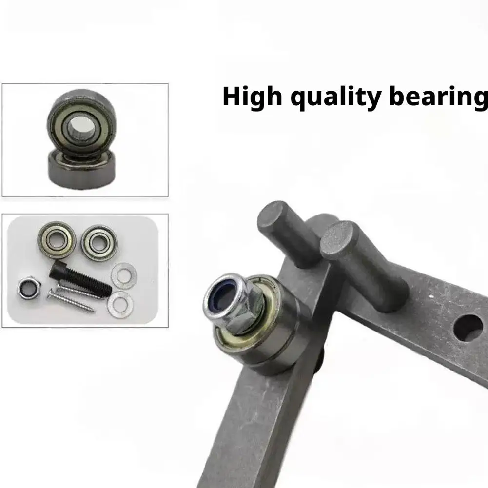 Manual Wire Bending Tool Carbon Steel Rebar Bender Heavy Duty Black Coated Construction Precision Bearing for Smooth Effortless