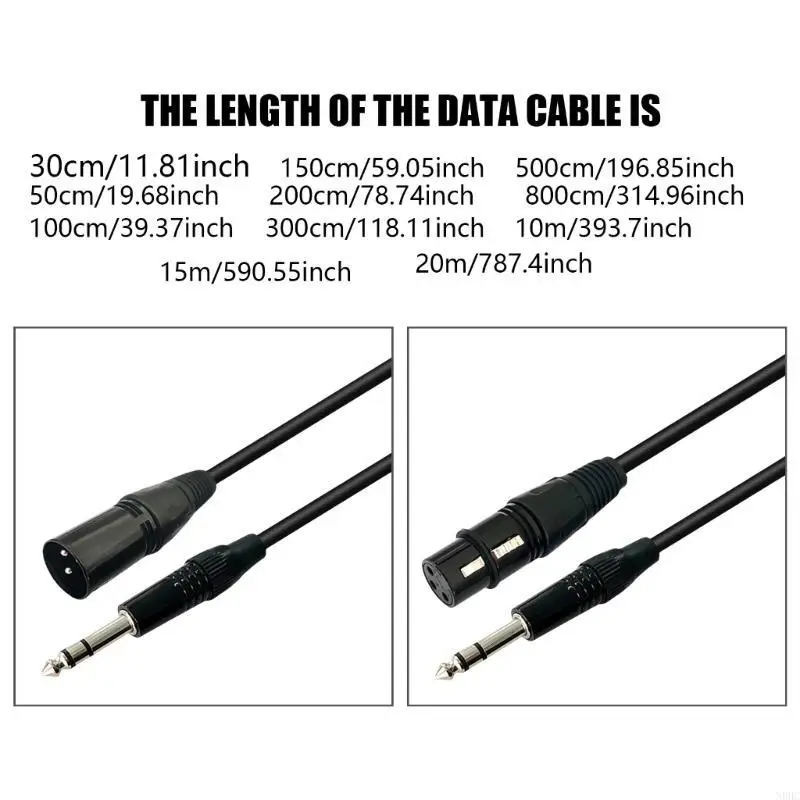 

Надежный кабель от 1/4 до XLRR для записи выступлений Audios Connectors N0HC