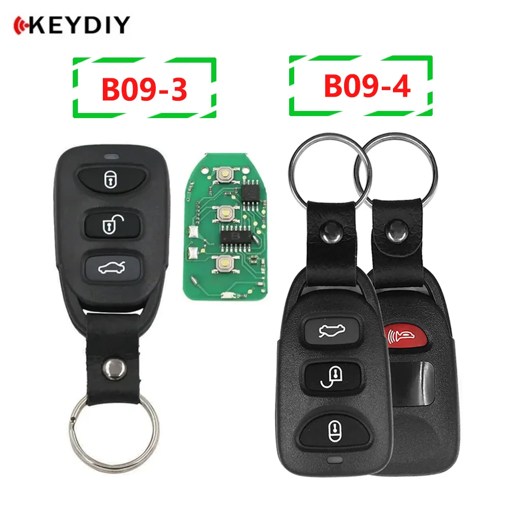 

Ключ автомобильный KEYDIY KD B09 для KIA, Hyundai, 4 кнопки, универсальный пульт дистанционного управления для автомобиля KD900, URG200, KD-X2 B Series, 5 шт./партия