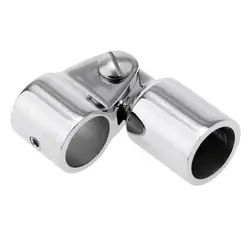 Marine 316 Stainless Steel 19mm Bimini Top Caps External Eye End Deck Hinge