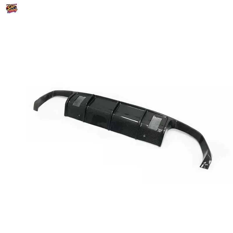 for BMW F91 F92 F93 M8 2019-UP V Style Carbon Fiber Rear Bumper Diffuser