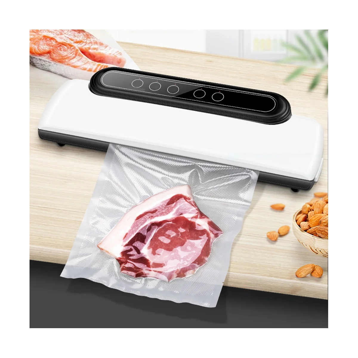 Vakuum verpackungs maschine Versiegelung maschine Verpackungs maschine Lebensmittel konservierung maschine automatischer Kompressor uns Stecker