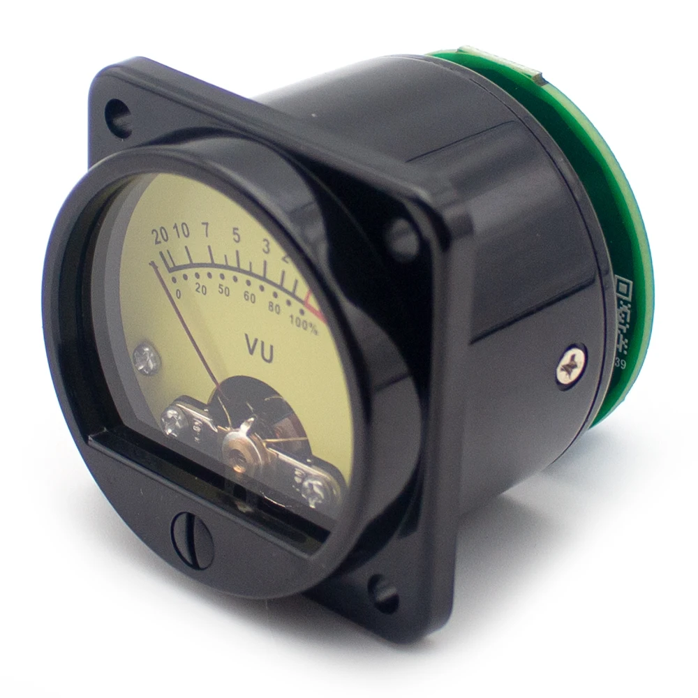 Upgraded 45mm VU Meter for Tube Amplifiers – with Warm Yellow LED Backlight
