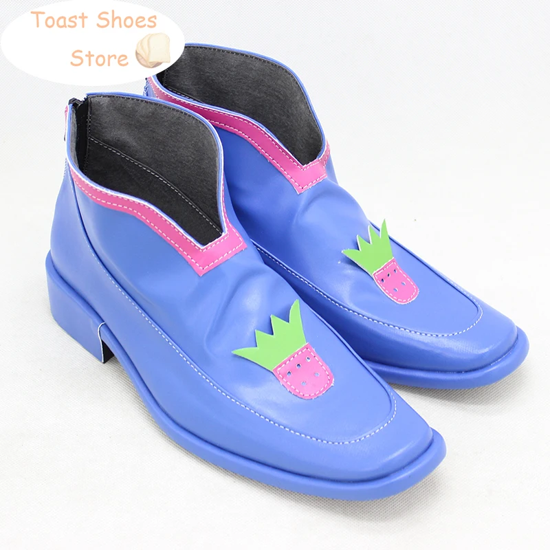 Anime Jojo'sbizarreadventure Pannacotta Fugo Cosplay Schoenen Pu Lederen Schoenen Cosplay Prop Halloween Boot Kostuum Prop