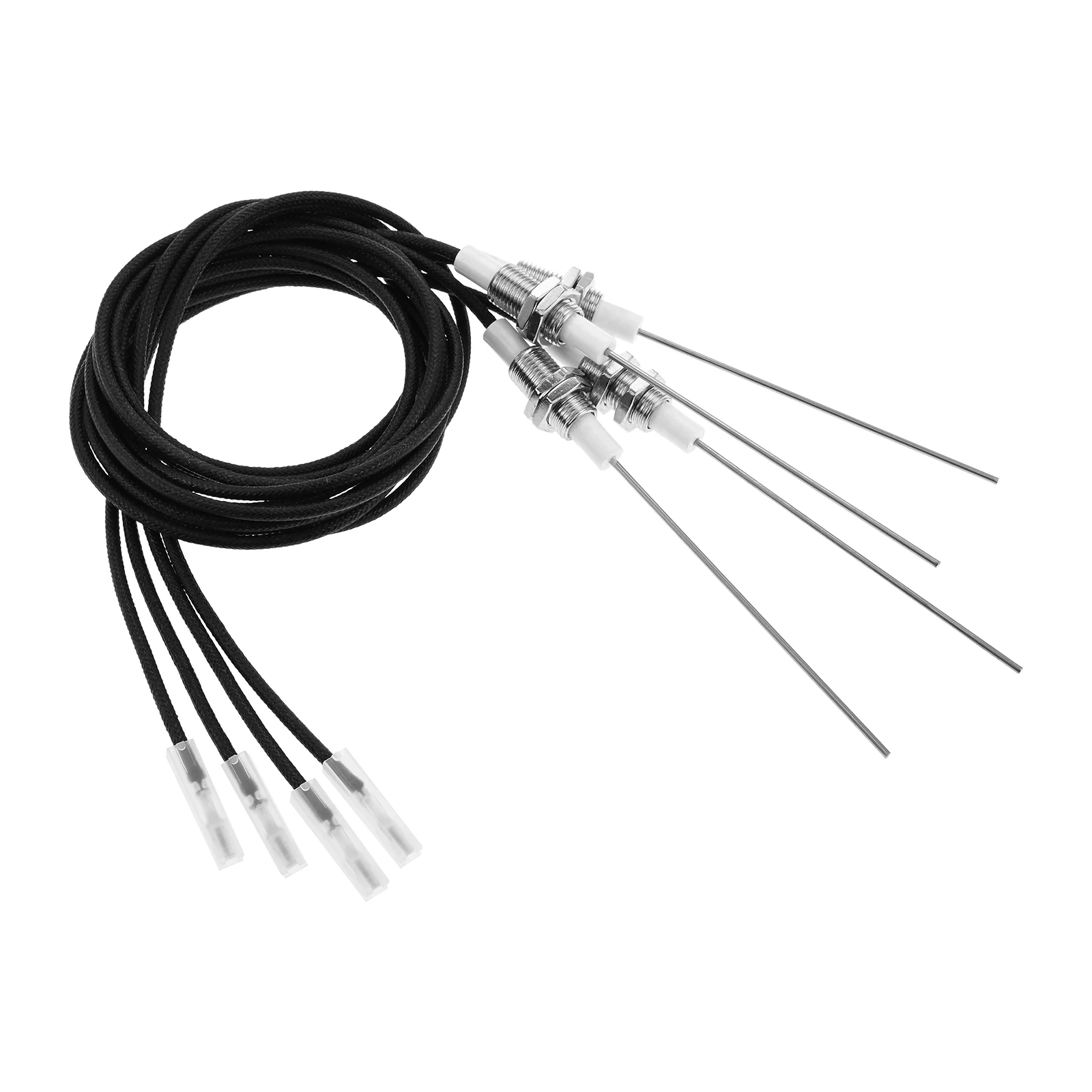 Encendedor de chispa con electrodo de cerámica Universal roscado M10, cable de bujía de 36 pulgadas apto para chimenea de Gas, calentador de horno, barbacoa, 4 Uds.