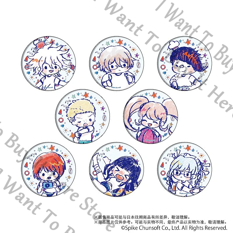 

Anime Danganronpa Saionji Hiyoko Nagito Komaeda Togami Byakuya Koizumi Mahiru Hanamura Teruteru Kuzuryuu Fuyuhiko Cosplay Badge