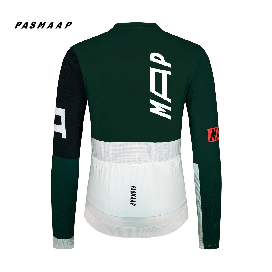 PASMAAP-Camisola Masculina Ciclismo, Manga Comprida, Pro Team, MTB Roupa de Bicicleta de Estrada, Camisa Respirável, 2022