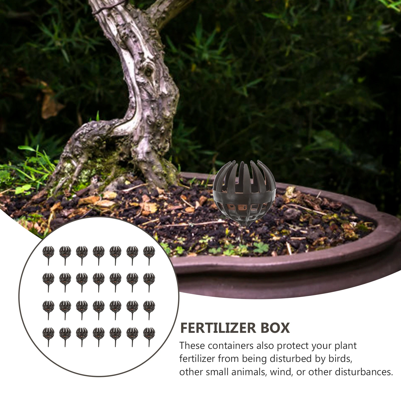 

50Pcs High Quality Fertilizer Baskets For Bonsai Gardening Easy To Insert Into Soil