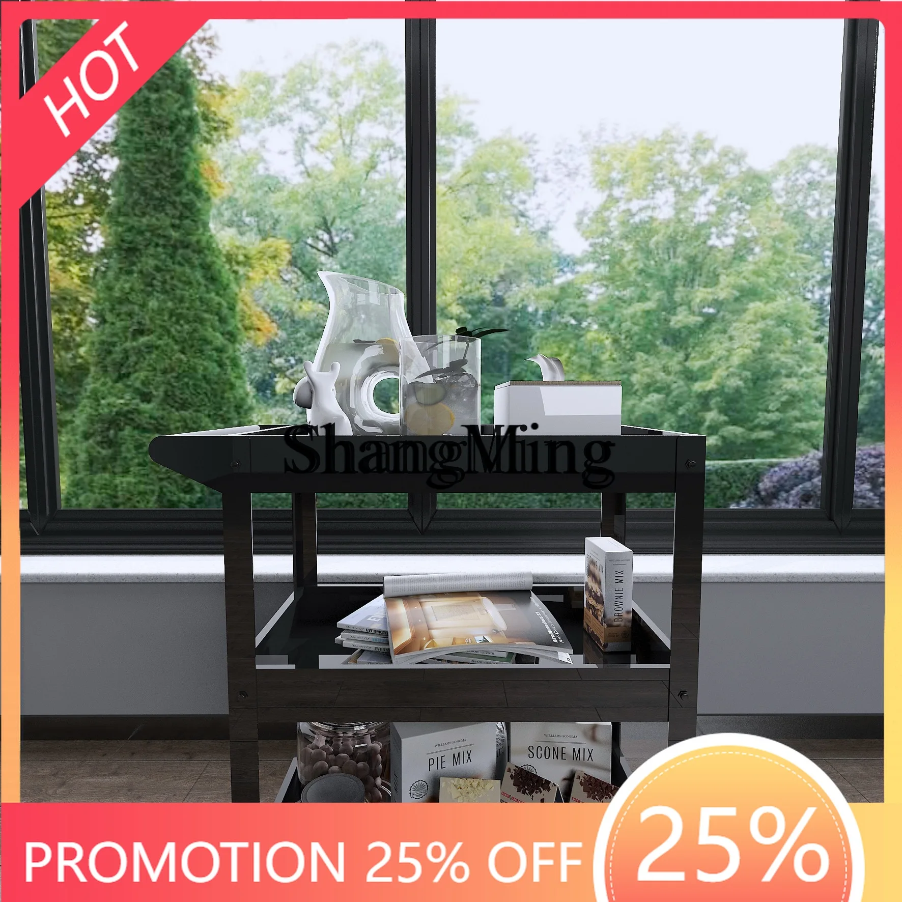 FG trolley industrial wind tools trolley wheel storage parts mobile household flower stand green plant trolley