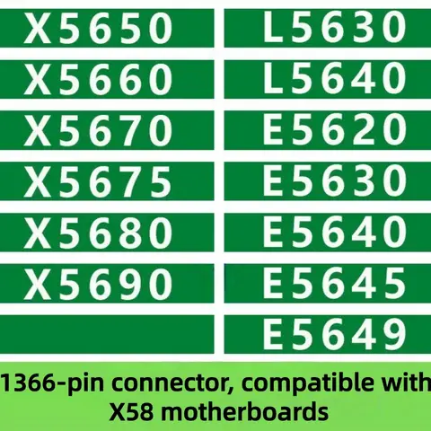 1 Piece X5650 X5660 X5670 X5675 X5680 X5690 L5640 E5645 E5649 1366 Needles