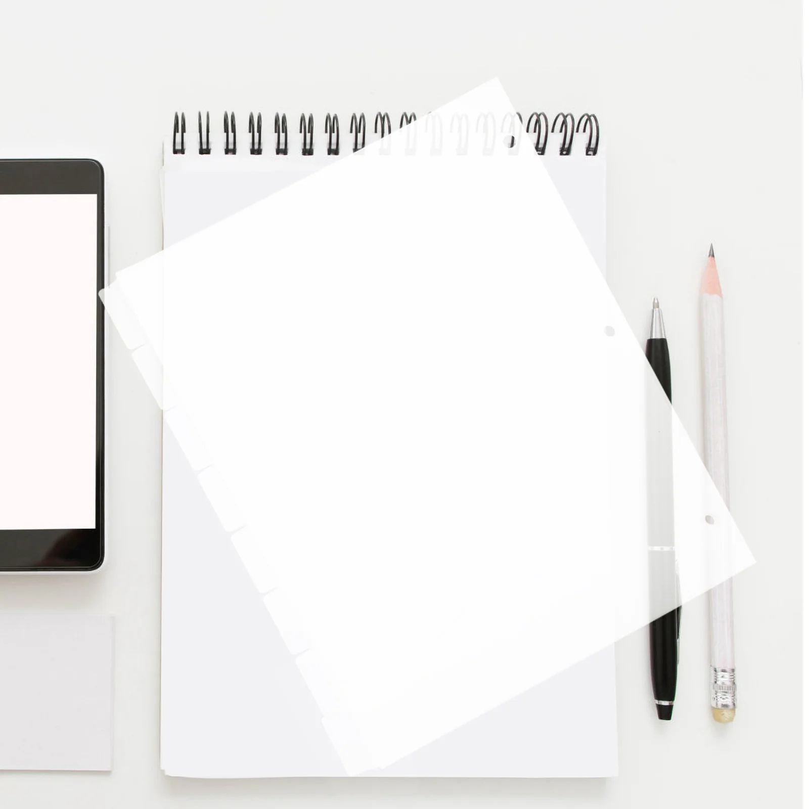 Loose-leaf Cover Index Page Book 3 Holes 8 Pages White Separator Card Classification Simple Hand Accounting Accessories Labels