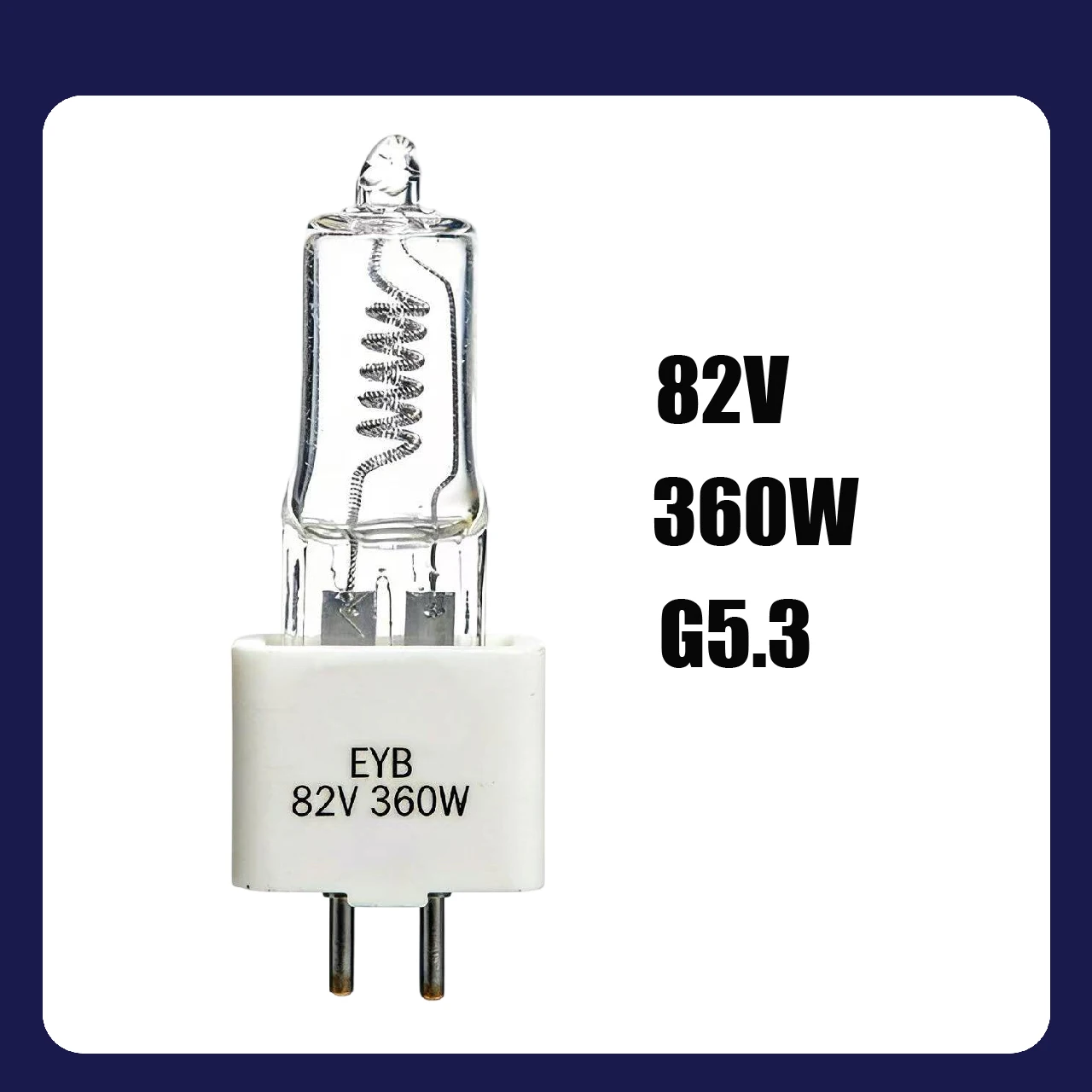 EYB 82V 360W G5.3 Halogen Tungsten Bulb  Optical Instrument Lamp Replacement