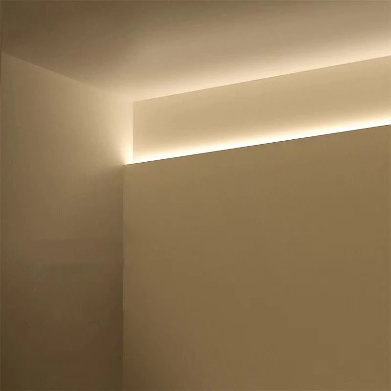 เพดานพื้นผิว LED อลูมิเนียมโปรไฟล์ผนังซักผ้า LED Linear โคมไฟพลาสเตอร์ Line Luminous Decor ในร่มไฟ