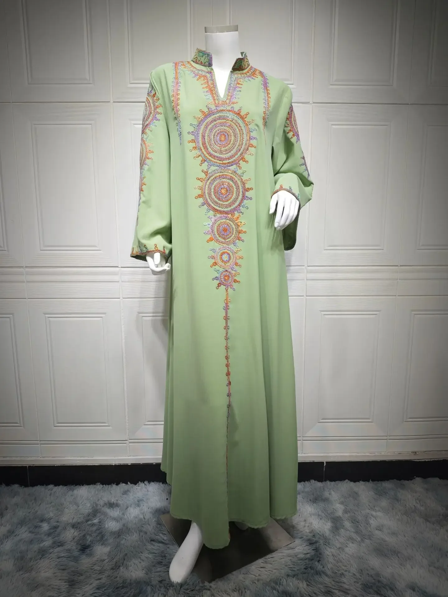 Vrouwen moslim jurk Jalabiya Abaya vestido Ramadan lange jurken gewaad Marokkaanse islam kleding Eid Djellaba kaftan Dubai Abaya