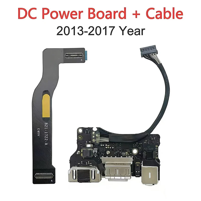 Placa de Conexión de Audio USB I/O Original para MacBook Air 13\" A1466 con Cable Flexible 820-3455-A 821-1722-A Años 2013 2014 2015 2017