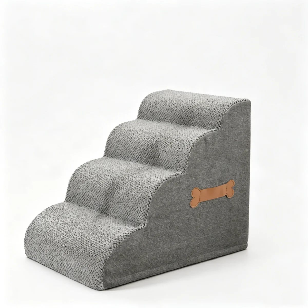 Dog Stairs for Small Dogs 5-Step Sturdy Foam Dog Steps for Couch, Bed or Sofa, Pet Stairs for Puppy and Older Cat, Doggie Ladder view 6