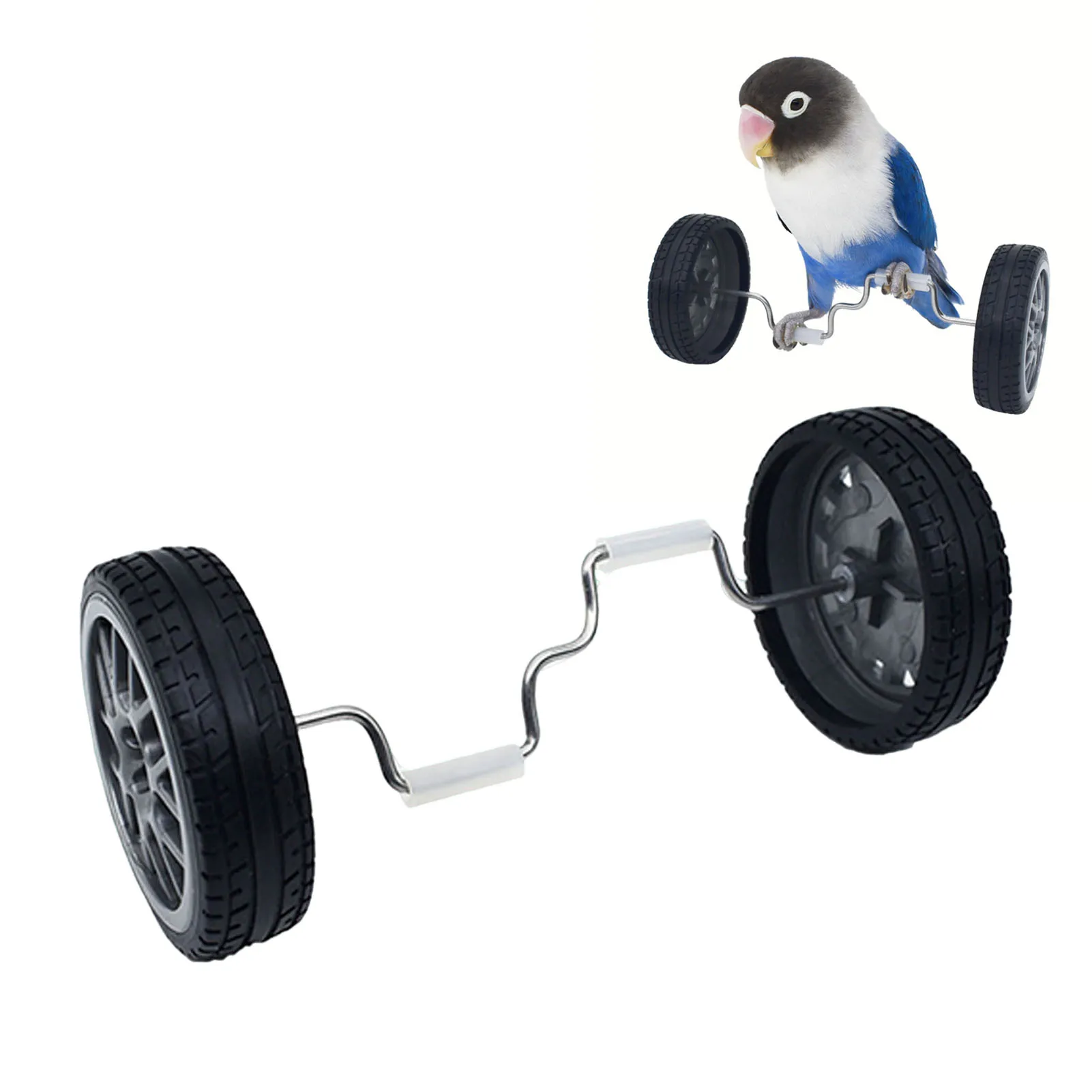 Bird Boredom Balancing Car Toys Reduces Aggression and Loneliness in Birds for Cockatiels Budgie Parroket