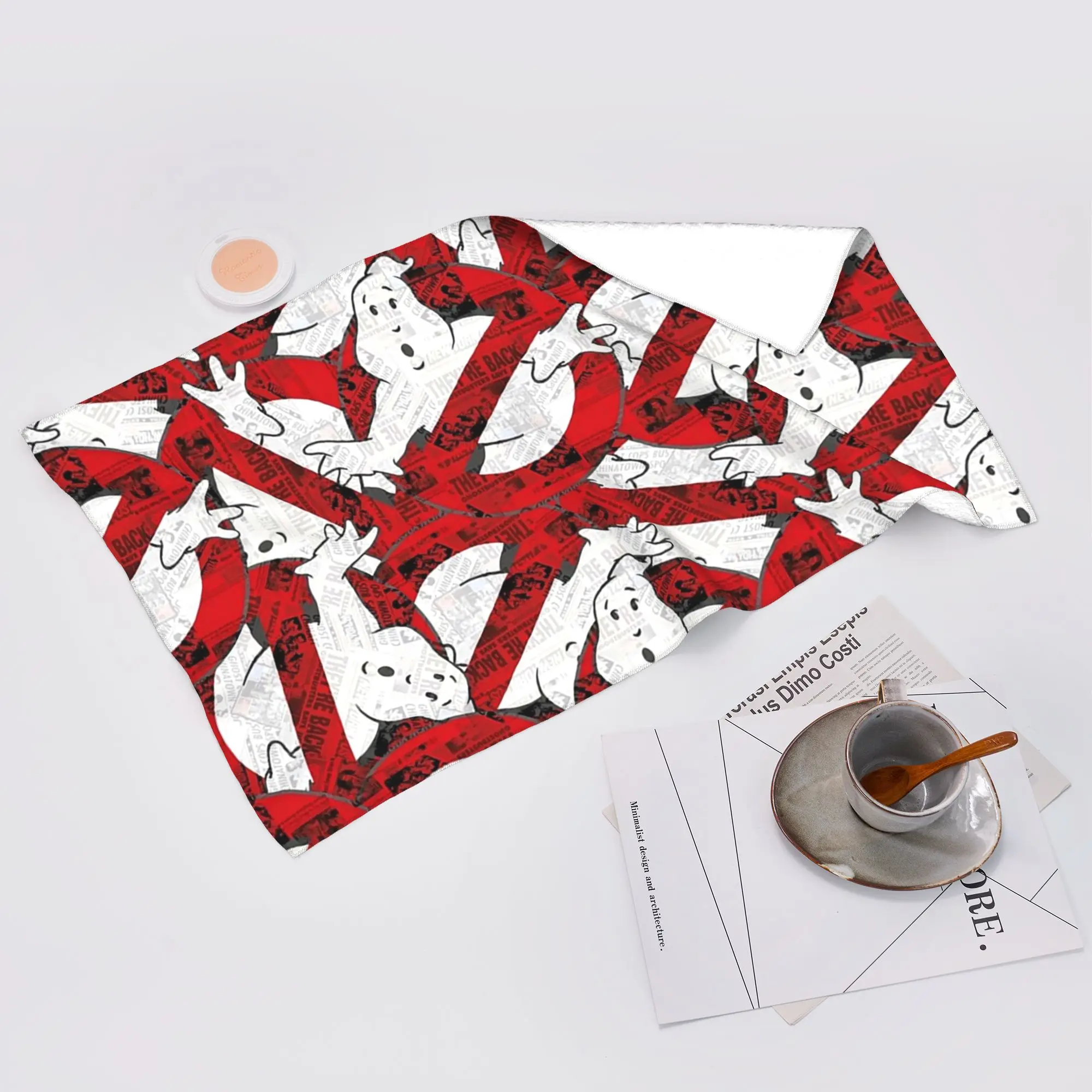 Custom The GhostBusters logo pattern Soft Face Towel Quick Dry Pool Bath Cotton Towels Breathable