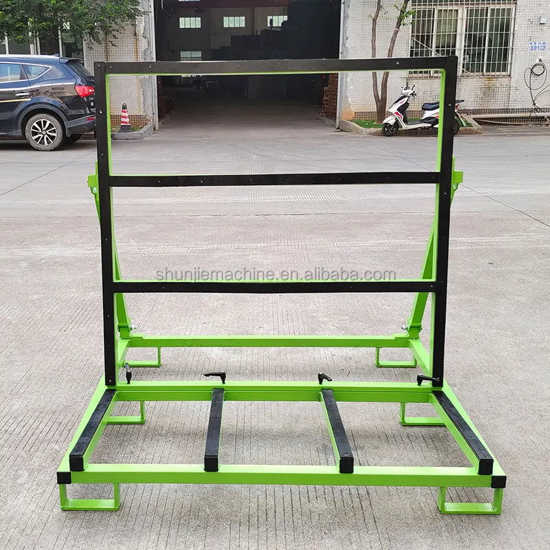 ชั้นวางโลหะแบบพับได้อเนกประสงค์ L Rack โรงงาน L กรอบกระจกรถเข็นเหล็กคุณภาพดีที่สุดรถเข็นแก้ว